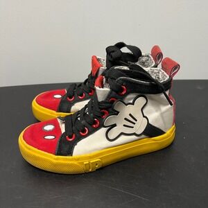 Mickey Mouse Sneaker by Ground Up Shoes Disney Oh Boy! Unisex Toddler Size 12